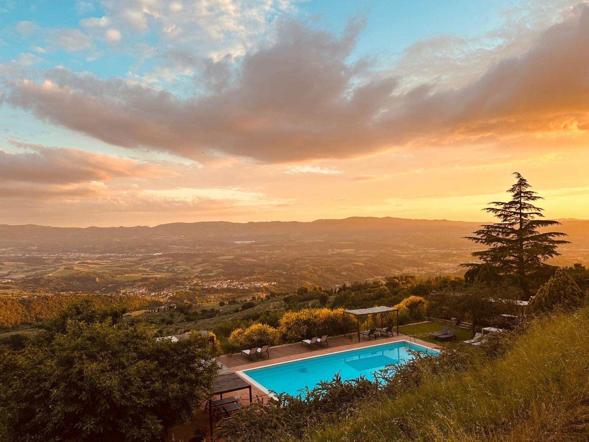 Borgo La Capraia Pensionat Castelfranco di Sopra Exteriör bild